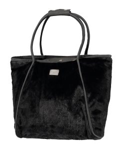 Barts LUMI BAG black Kunstfell Tasche Shopper