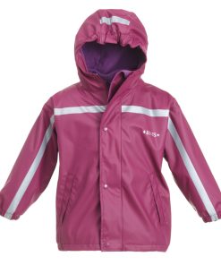 BMS Winter Regenjacke purple 2 in 1 auszippbares Fleecefutter SALE