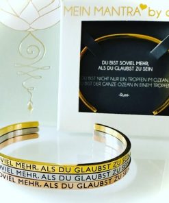 * DU BIST SOVIEL MEHR, ALS DU GLAUBST ZU SEIN * Mein Mantra by ALEXA Armreifen