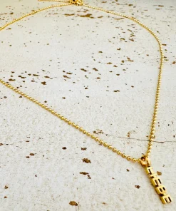 * KUGELKETTE mit LIEBE Anhänger von Mein Mantra by ALEXA * vergoldet *