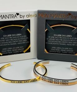 * ICH LIEBE DAS LEBEN * Mein Mantra by ALEXA Armreifen