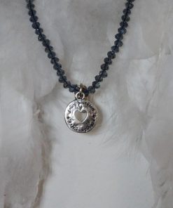 *I FEEL GOOD* Folge deinem Herzen *Kristallglasperlenkette blue