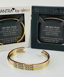 * LEBE DEINE TRÄUME * Mein Mantra by ALEXA Armreifen