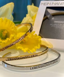 * LEBENSKÜNSTLERIN * Mein Mantra by ALEXA Armreifen