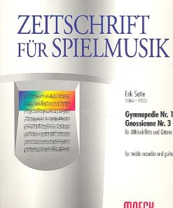 Gymnopedie Nr. 1 und Gnossienne Nr. für Blockflöte3