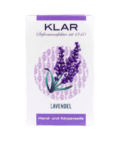 Seife mit Lavendel palmölfrei – Cosmos zertifiziert – Klar 100 g