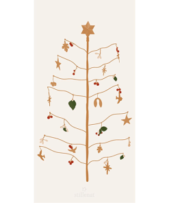 Serviette Weihnachtsbaum Stern