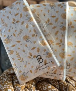 Serviette blumig gelb