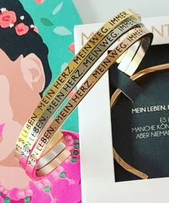 * MEIN LEBEN. MEIN HERZ. MEIN WEG. IMMER * Mein Mantra by ALEXA Armreifen