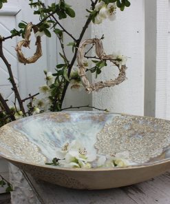 Obstschale, Salatschale Dani – creme-weiß