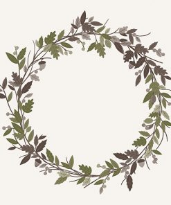Serviette Herbstkranz