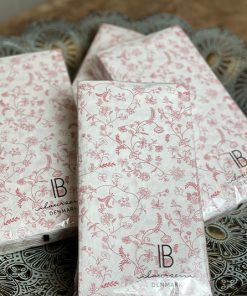Serviette blumig rose