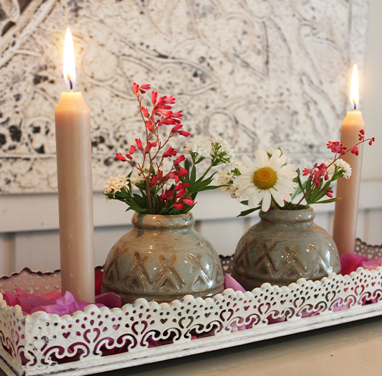 DIY – Dekoset – Teller, Tablett Rose antique creme - Image 8