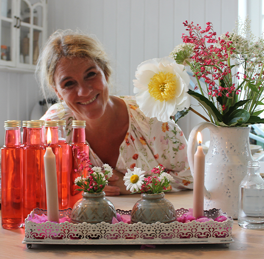 DIY – Dekoset – Teller, Tablett Rose antique creme - Image 2