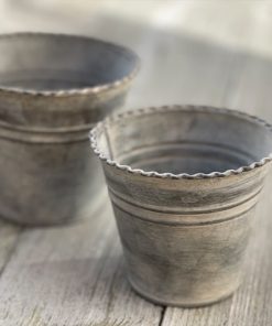 Zinktopf Rüschen klein